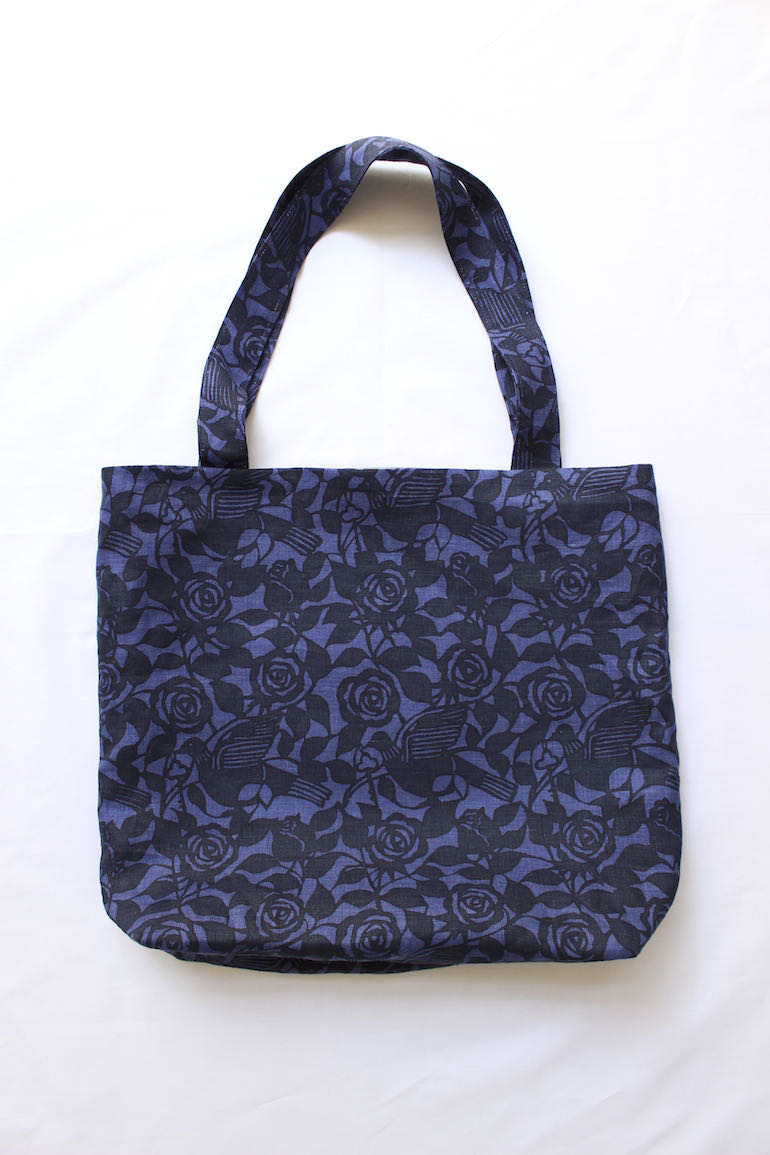 かたかけトートバック薔薇と鳩 夜